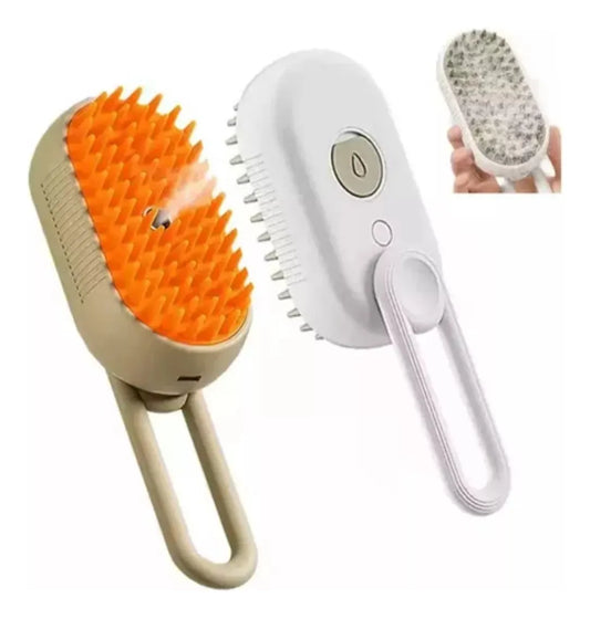 Cepillo Vaporizador 3 en 1 para Mascotas