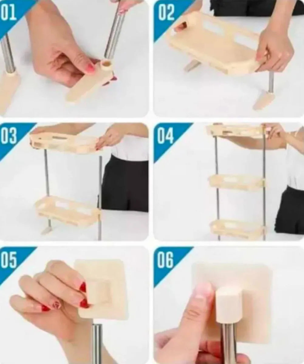 Bandeja Organizadora de 3 Niveles para Baño o Cocina